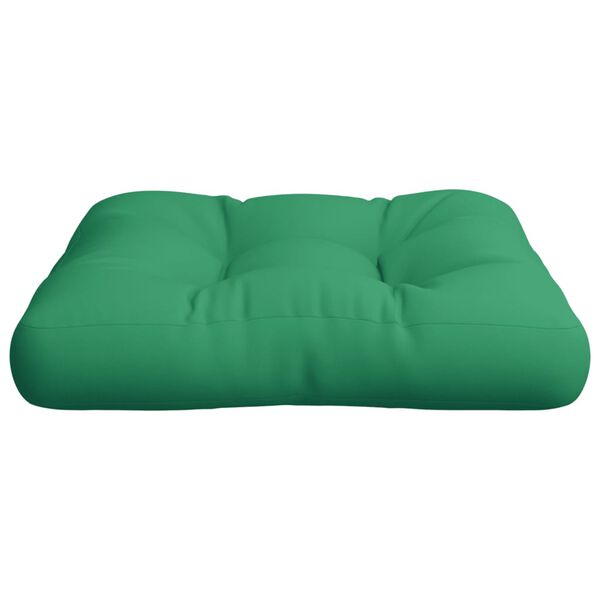 vidaXL Pallet Cushion Green 50x50x12 cm Fabric