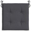 vidaXL Garden Chair Cushions 6 pcs Anthracite 40x40x4 cm Oxford Fabric