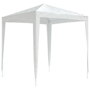 vidaXL Partytent | White | Polyethylene, Iron | 2x2 m