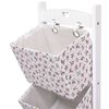 vidaXL 4-Layer Basket Rack Flower 35x35x125 cm Wood