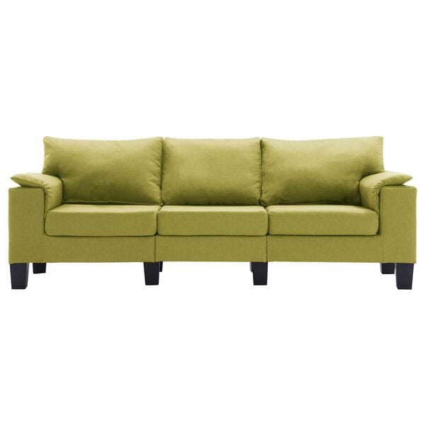 vidaXL Sofa Green Fabric