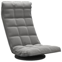 vidaXL Swivel Floor Chair Dark Grey Velvet