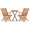 vidaXL Garden Dining Set | Natural Teak