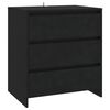 vidaXL 2 Piece Sideboard Black Engineered Wood
