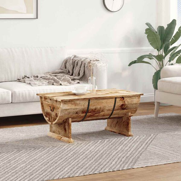 vidaXL Coffee Table Solid Mango Wood 88x50x40 cm