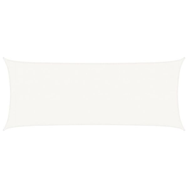 vidaXL Sunshade Sail 160 g/m² White 2x5 m HDPE