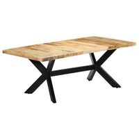 vidaXL Dining Table 200x100x75 cm Solid Mango Wood