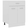 vidaXL Drawer Bottom Cabinet White 60x46x81.5 cm Engineered Wood