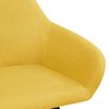 vidaXL Dining Chairs 2 pcs Yellow Fabric