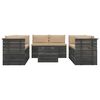 vidaXL 9 Piece Garden Pallet Lounge Set with Cushions Solid Pinewood