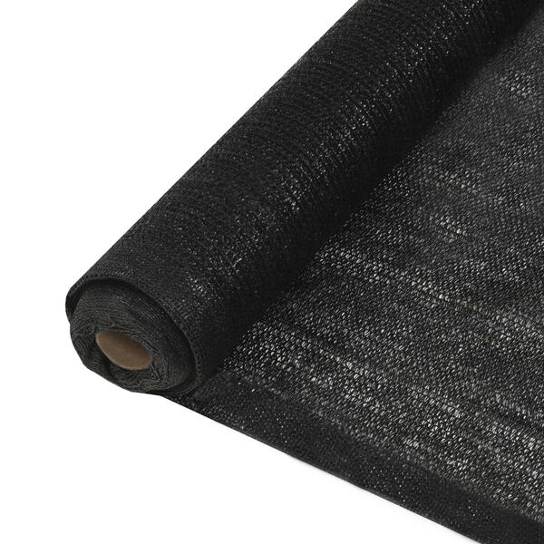 vidaXL Privacy Net HDPE 2x10 m Black