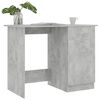 vidaXL Desk Concrete Grey 100x50x76 cm Engineered Wood