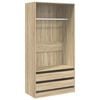vidaXL Wardrobe | Sonoma Oak | Engineered wood | Compact | Wardrobe
