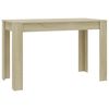 vidaXL Dining Table Sonoma Oak 120x60x76 cm Engineered Wood