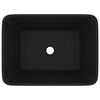 vidaXL Luxury Wash Basin Matt Black 41x30x12 cm Ceramic