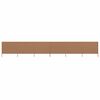 vidaXL 6-panel Wind Screen Fabric 800x160 cm Taupe