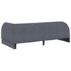 vidaXL Corner Bed Frame with Headboard Dark Grey 90 cm x 200 cm Velvet