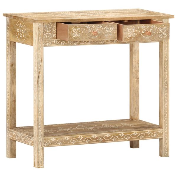 vidaXL Console Table 80x35x74 cm Solid Mango Wood