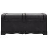 vidaXL Treasure Chest Wood Black 90x51x42 cm