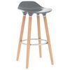 vidaXL Bar Stools 2 pcs Grey