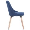 vidaXL Dining Chairs 2 pcs Blue Fabric