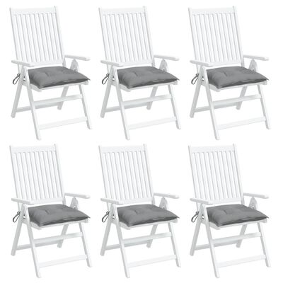 vidaXL Chair Cushions 6 pcs Grey 50x50x7 cm Oxford Fabric