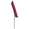 vidaXL Garden Parasol with Aluminium Pole 180x110 cm Bordeaux Red