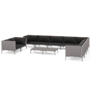 vidaXL Garden Lounge Set | Dark Grey