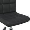 vidaXL Swivel Office Chair Black Faux Leather