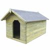 vidaXL Garden Dog House with Opening Roof Impregnated Pinewood