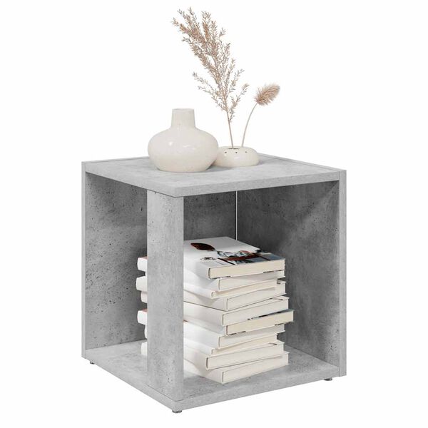vidaXL Side Table Concrete Grey 33x33x34.5 cm Engineered Wood