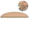 vidaXL Stair Mats 15 pcs 56x17x3 cm Gold Half Round