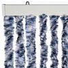 vidaXL Insect Curtain Blue and White 90x200 cm Chenille