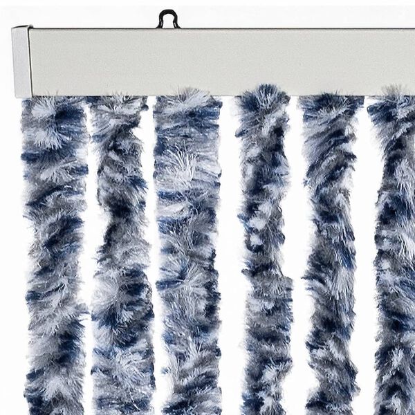 vidaXL Insect Curtain Blue and White 90x200 cm Chenille