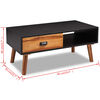 vidaXL Solid Acacia Wood Coffee Table 90x50x40 cm