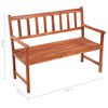 vidaXL Garden Bench with Cushion 120 cm Solid Acacia Wood