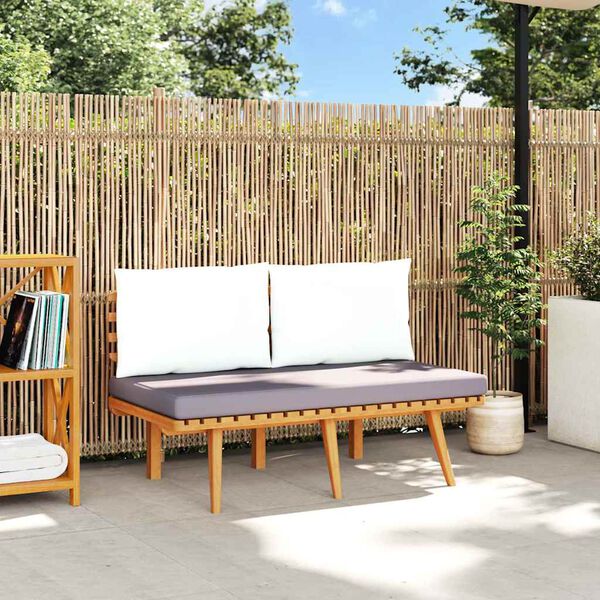 vidaXL Garden Bench with Cushions 115 cm Solid Acacia Wood
