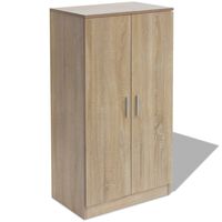 vidaXL Shoe Cabinet 7 Shelves Oak