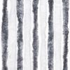 vidaXL Insect Curtain Grey and White 100x220 cm Chenille