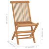 vidaXL Garden Chairs with Beige Cushions 2 pcs Solid Teak Wood
