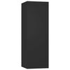 vidaXL TV Cabinets 2 pcs Black 30.5x30x90 cm Engineered Wood
