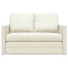 vidaXL Sofa Bed Cream 204 x 122 x 60 cm Velvet
