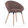 vidaXL Dining Chair Brown Fabric