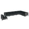 vidaXL Garden Lounge Set | Dark Grey, Black