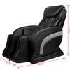vidaXL Massage Chair Black Faux Leather