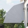 vidaXL Collapsible Balcony Side Awning Grey 210x210 cm