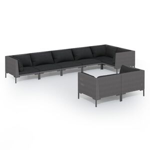 vidaXL Garden Lounge Set | Dark Grey