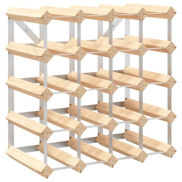 vidaXL Wine Rack for 20 Bottles Solid Pinewood
