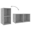 vidaXL 8 Piece TV Cabinet Set Concrete Grey Engineered Wood