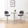 vidaXL Bar Stools 2 pcs Grey Faux Leather